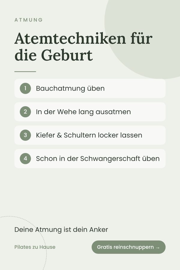 Atemtechniken für die Geburt