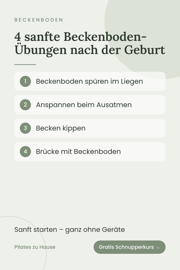 Beckenboden-Übungen nach der Geburt