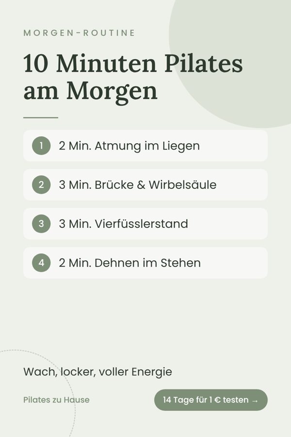 10 Minuten Pilates am Morgen