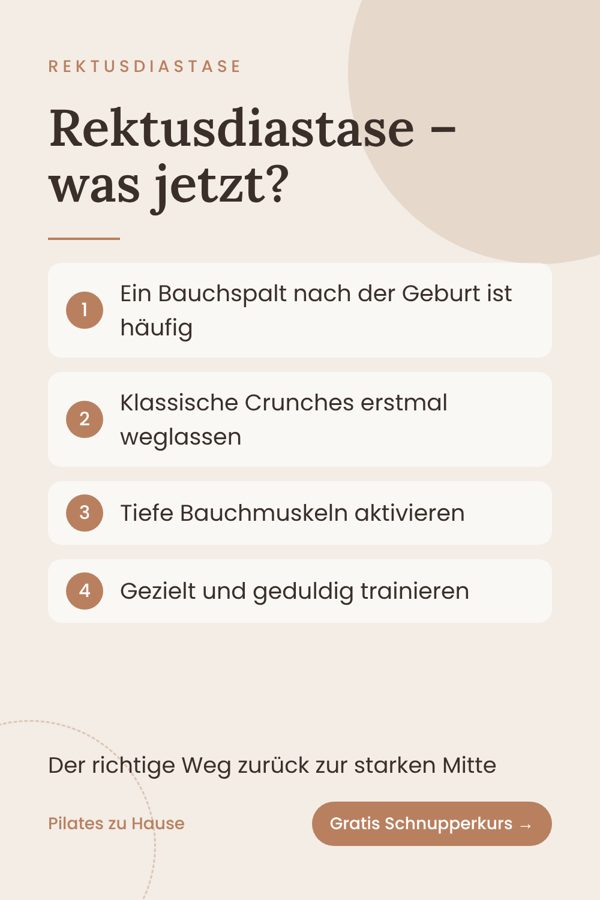 Rektusdiastase nach der Geburt