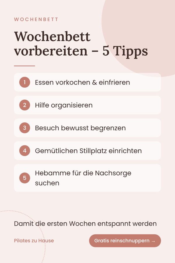 Wochenbett vorbereiten